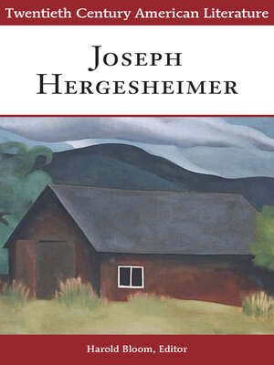 cover image of Joseph Hergesheimer
